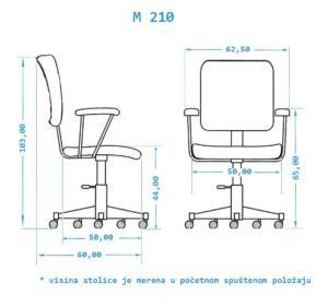 radna-stolica-sa-mrežom-M210-a